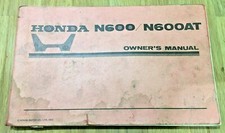 HONDA N600 N600AT OWNER'S MANUAL