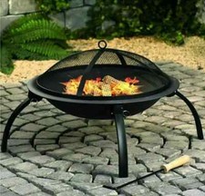 Round Fire Pit BBQ Grill
