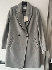 Deane and White Grey Wool Coat UK 12 New