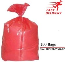 Red Laundry Bags with Soluble