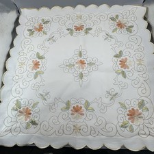 Pair Vintage Embroidered