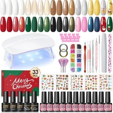 Gel Nail Polish Kit with LED