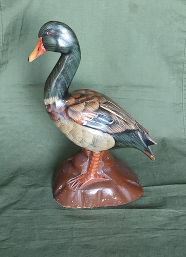 Vintage mallard duck - duck, wooden