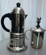 Espresso Maker & Frabosk Milk Frother Jug Cappuccino Creamer Vintage Induction 