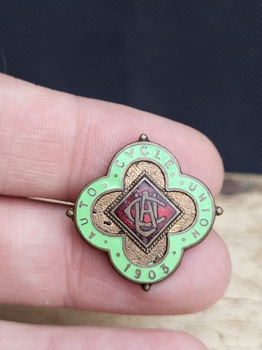 Vintage enamel acu 1903 pin - enamel,