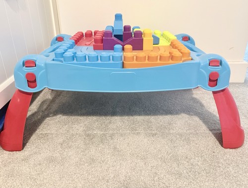 Mega blocks table - with, storage