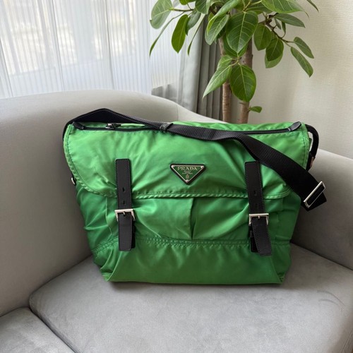 Prada nylon messenger bag - messenger,