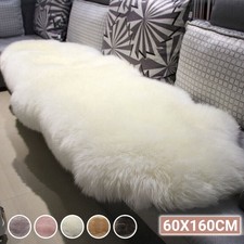 Large Faux Fur Sheepskin Rug Fluffy Mat Room Sofa Bed Hairy Shaggy Floor Carpet