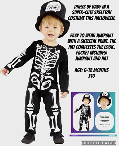 Amscan baby skeleton halloween - skeleton,