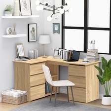WALPLUS Corner Desk Sonoma Oak