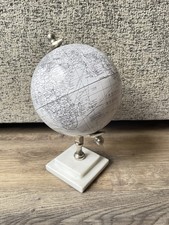 Dunelm Decorative Marble Base Globe H29 x W16.5cm