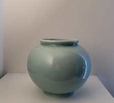 Korean Clay Pot Moon Jar Mini Size Interior Rare 13h x 14.5w cm Handmade GIFT