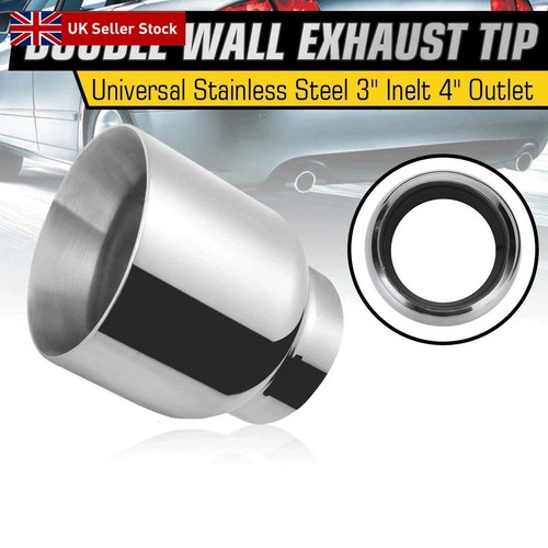 Inlet outlet exhaust tip - 3", 4"