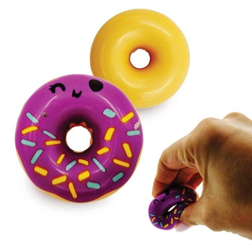 Purple doughnut stress ball - ball,