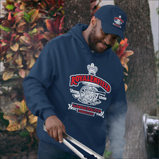 Vintage Classic Royal Enfield Gun Motorcycle Biker Premium Hooded Sweatshirt