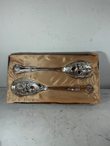 Vintage silver plated salad - silver,
