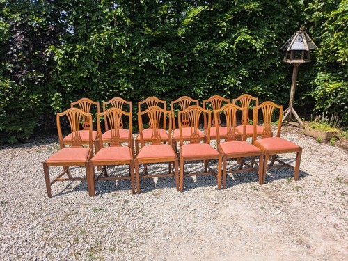 Set mahogany dining - set, 12