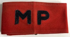 British Military Issue Royal Military Police Original MP Red Armband Badge