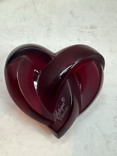 Lalique red heart original - lalique,