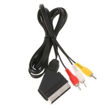 6ft SCART to 3 RCA Phono   Audio Video Component Cable for   NES