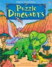 Puzzle Dinosaurs (Usborne Young Puzzles) By Susannah Leigh,Brenda Haw