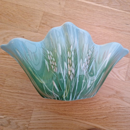 Beswick green and aqua vase - green,