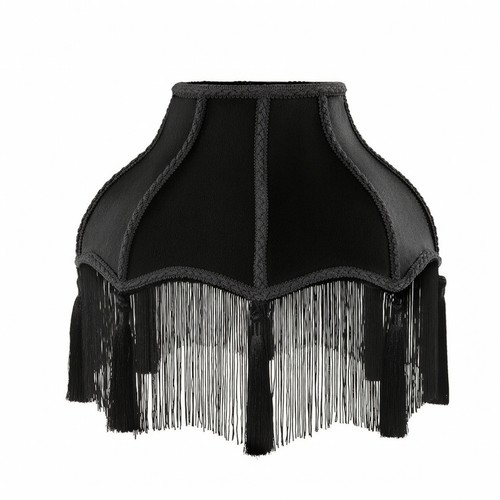 Lamp shade with tassel fringe - tassel,