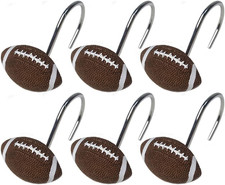 Football Shower Curtain Hooks
