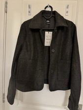 Zara Women's Gray Jacket Size