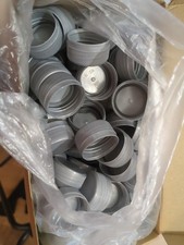 100 Bottle Caps 30mm Grey