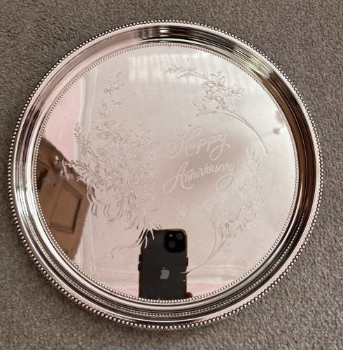 Silver plated anniversary - silver,