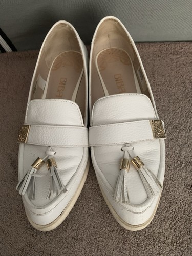 Biba white tassel loafers - biba,