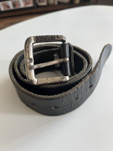 Vintage levi leather belt - levi's,