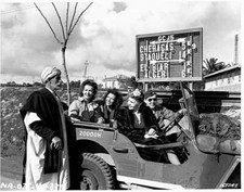 Celebrities army jeep - in, an