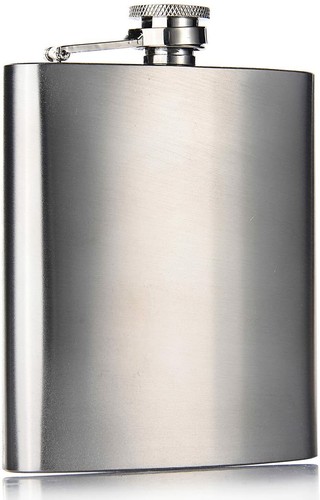 Hip flask 7oz stainless steel - 7oz,