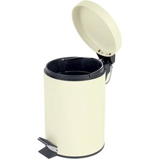 3 LITRE SMALL S/S PEDAL BIN BATHROOM KITCHEN TOILET RUBBISH IN 4 COLOURS