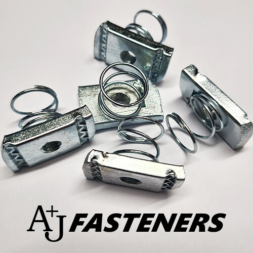 Channel nuts short spring - short,