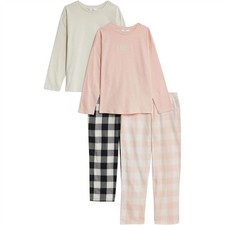 2 Pack M&S Girls Kids Pyjama