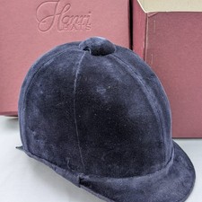 Honri Hunt Cap Berkeley High Crown Navy 56cm