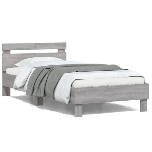 Bed frame with - bed, headboard