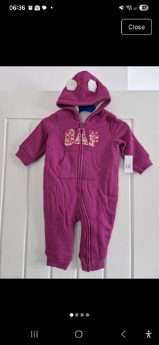Baby gap logo pramsuit teddy - pramsuit,