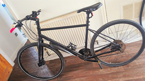 Marin black road bike - black,