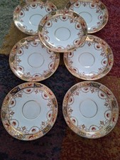 Salisbury China 'WYN'  7  Saucers Bradley Pattern 8304 C1927