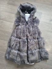 Faux Fur Gilet Size M UK 10