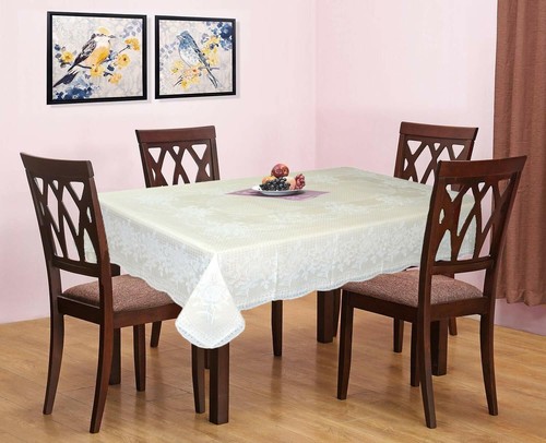 Vinyl floral dining tablecloth - floral,