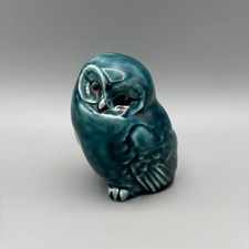 Vintage Poole Pottery Small Owl Figure Blue