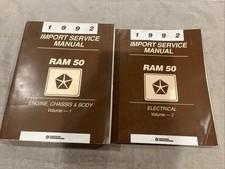 1992 Dodge Ram 50 pickup truck shop service repair manual wiring electrical