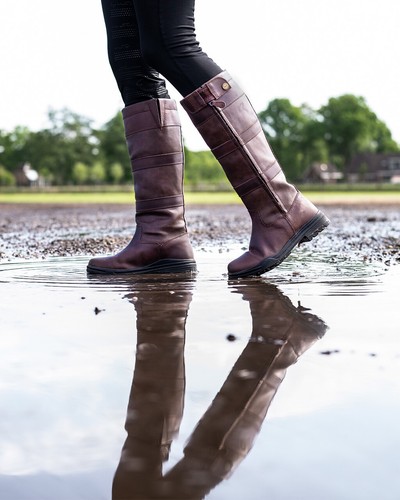 Qhp brown country boots - qhp,