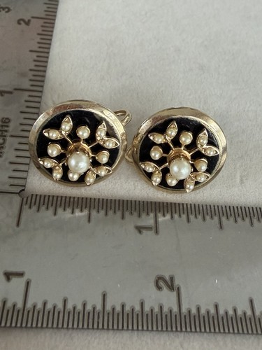 Vintage coro seed pearl - pearl, screw