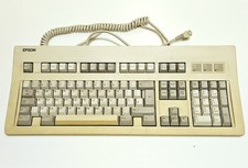 Epson Q203A Vintage Semi-Mechanical Keyboard w/ Fujitsu Peerless Switches AT